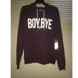 Purple pullover hoodie